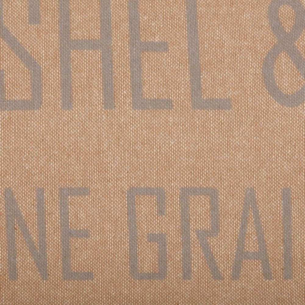 Farmhouse burlap decorative pillow - Picture 5 of 5